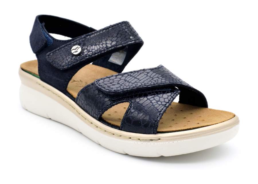 Sandale FlyFlot 20-79006 bleue à scratch avec semelle amovible