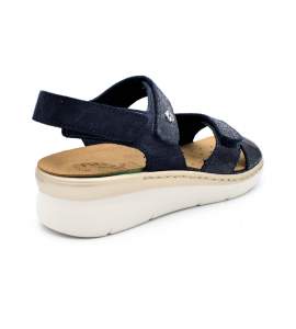 Sandale FlyFlot 20-79006 bleue à scratch avec semelle amovible
