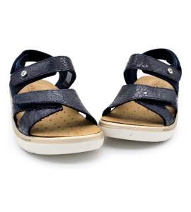 Sandale FlyFlot 20-79006 bleue à scratch avec semelle amovible
