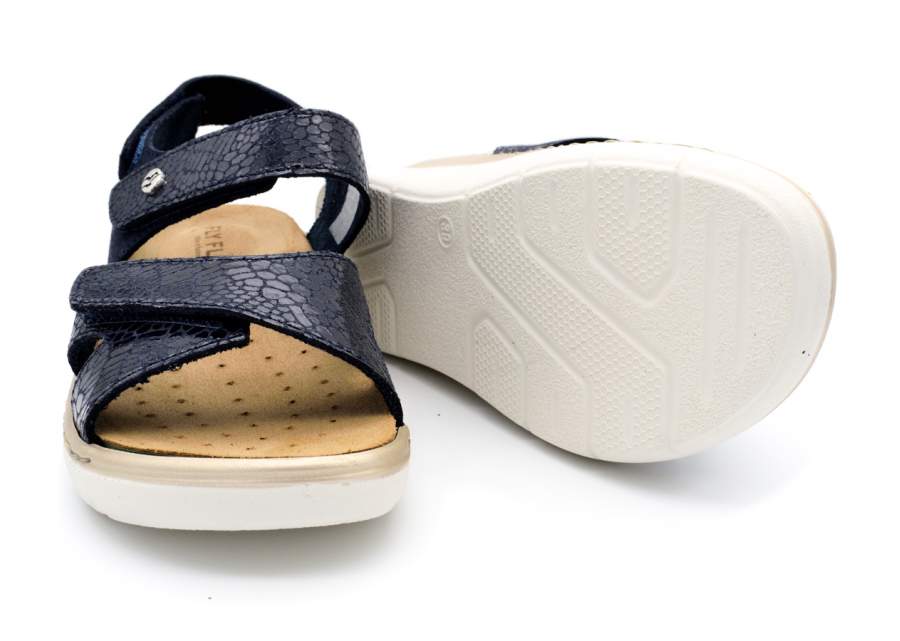 Sandale FlyFlot 20-79006 bleue à scratch avec semelle amovible