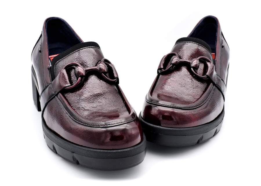 Bordeauxrode Fluchos mocassin F2111