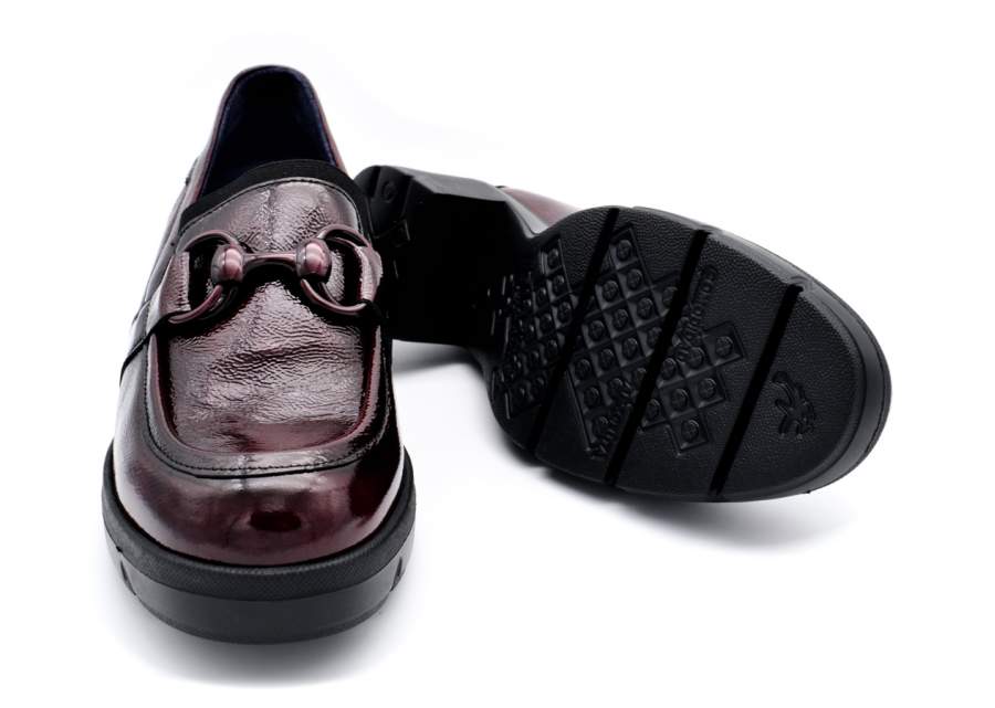 Bordeauxrode Fluchos mocassin F2111