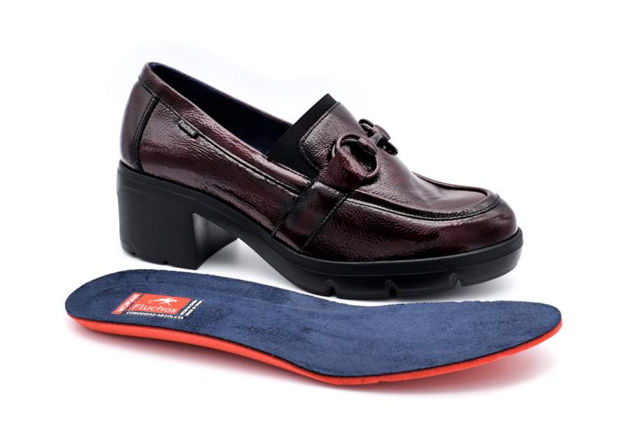 Bordeauxrode Fluchos mocassin F2111