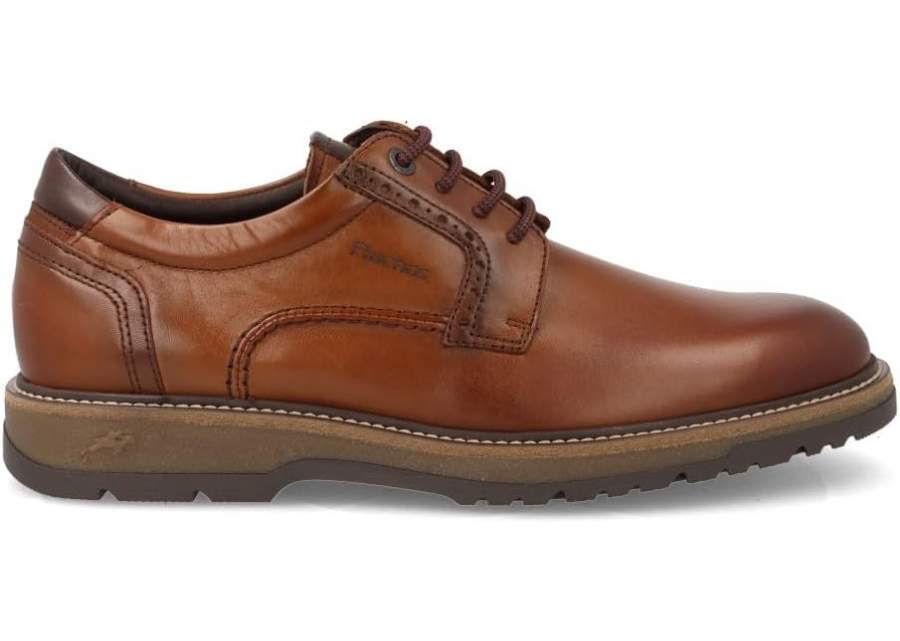 Brown lace-up shoe Fluchos F2319