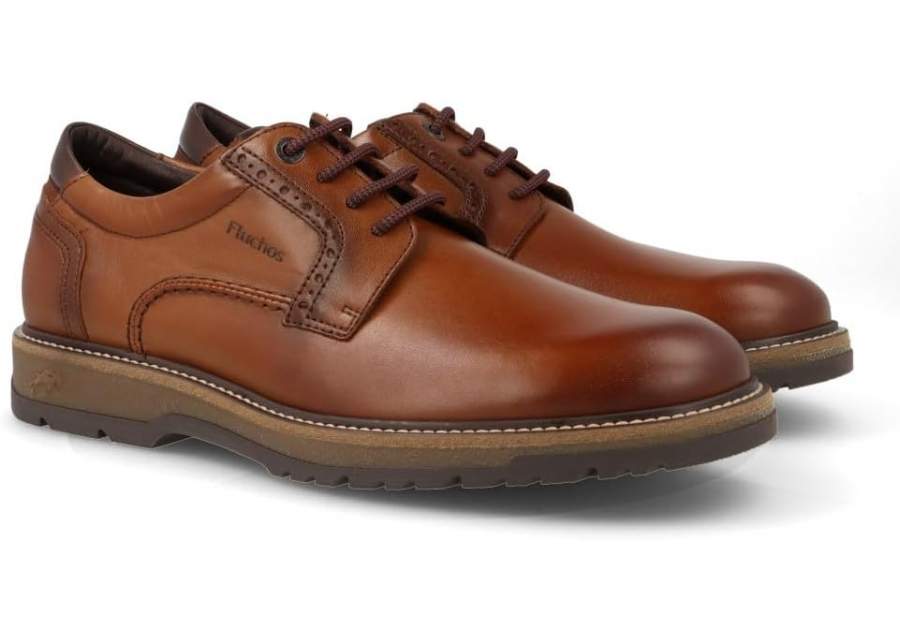 Brown lace-up shoe Fluchos F2319