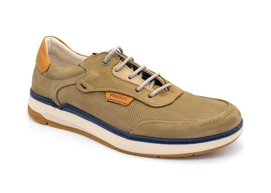 Fluchos F2210 taupe sportieve veterschoen