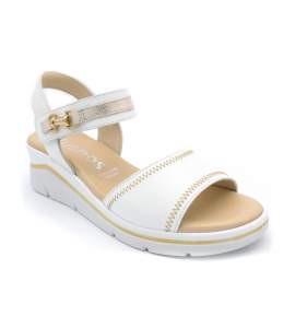 Sandalo sportivo Fluchos F2427 bianco in pelle