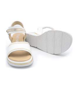 Sandalo sportivo Fluchos F2427 bianco in pelle