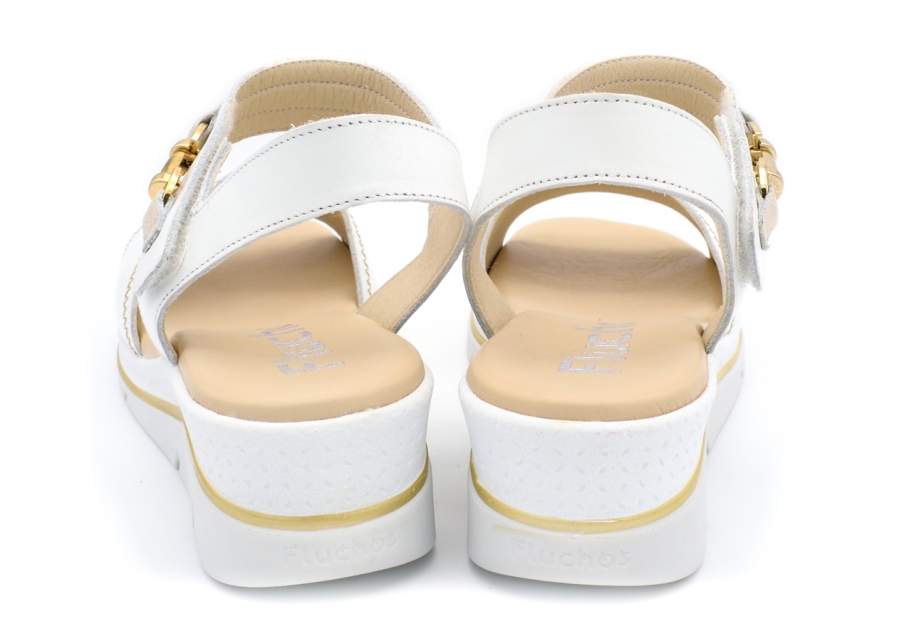 Sandalo sportivo Fluchos F2427 bianco in pelle