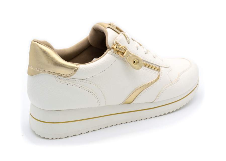 Witte Jana 23774 sneaker met uitneembare binnenzool