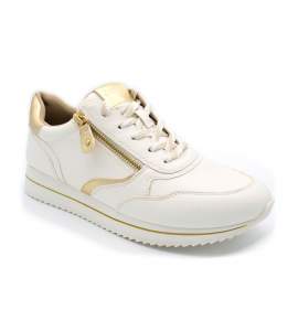 Witte Jana 23774 sneaker met uitneembare binnenzool