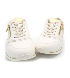 Witte Jana 23774 sneaker met uitneembare binnenzool