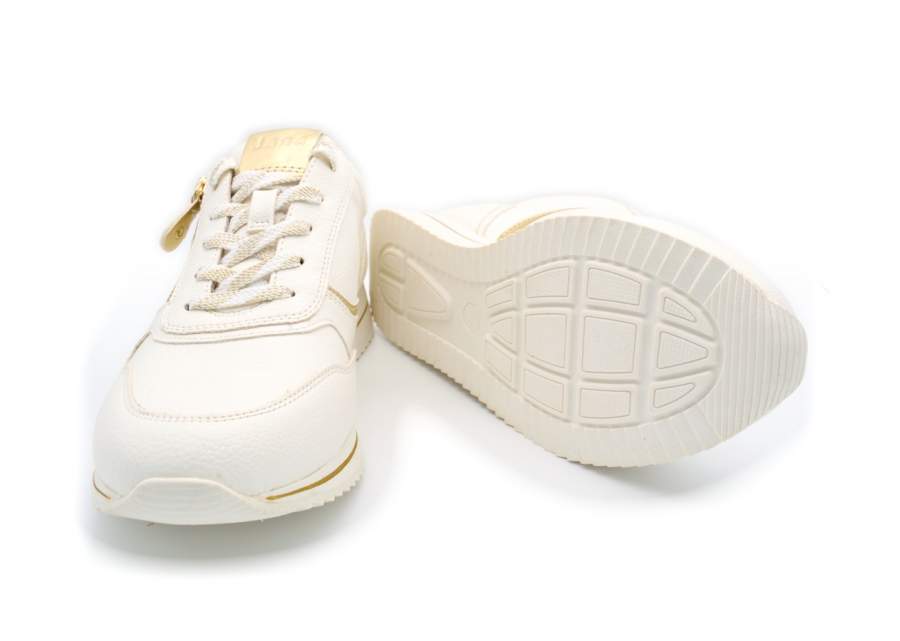 Witte Jana 23774 sneaker met uitneembare binnenzool