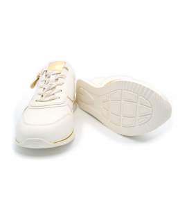 Witte Jana 23774 sneaker met uitneembare binnenzool