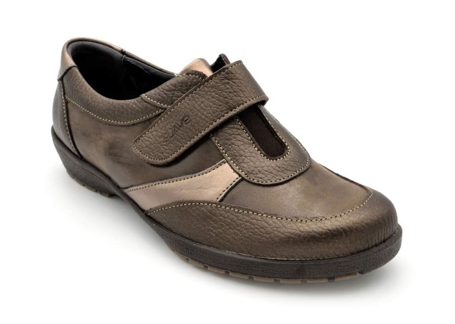 Velcro Soft Shoe M-3075 Brown