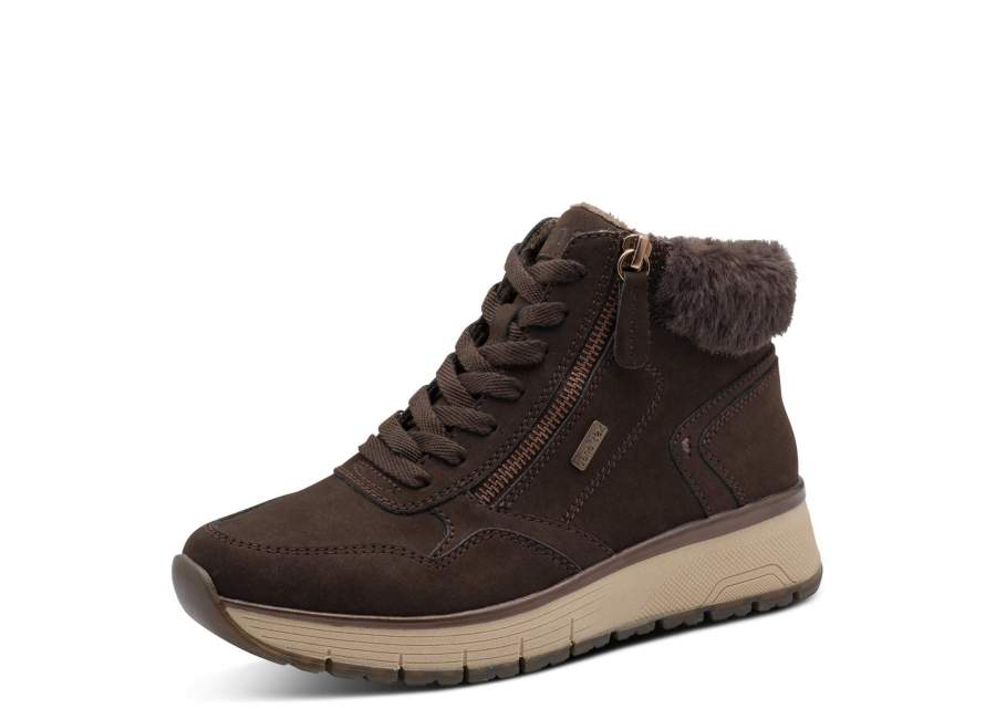 Sporty snørestøvle Jana 26268-45 brun