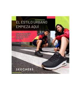 Sort Skechers Uno Jungle Nite-sko til kvinder