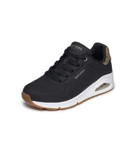 Sort Skechers Uno Jungle Nite-sko til kvinder