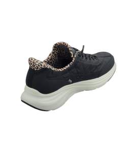 Sort Skechers Contour Foam Leopard Dream Slip-In-sko