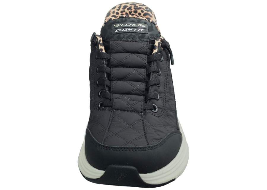 Sort Skechers Contour Foam Leopard Dream Slip-In-sko