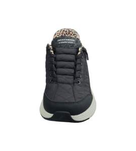 Sort Skechers Contour Foam Leopard Dream Slip-In-sko