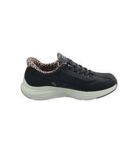 Sort Skechers Contour Foam Leopard Dream Slip-In-sko