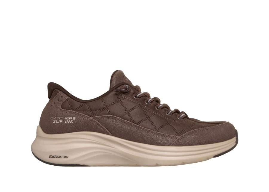 Skechers Contour Foam Natural Ease brun damesko