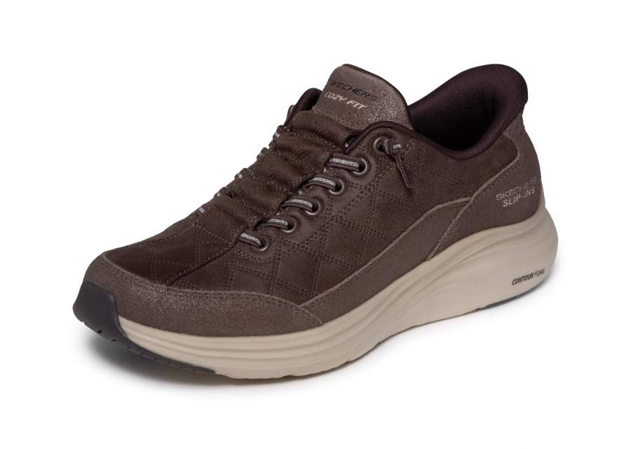 Skechers Contour Foam Natural Ease brun damesko