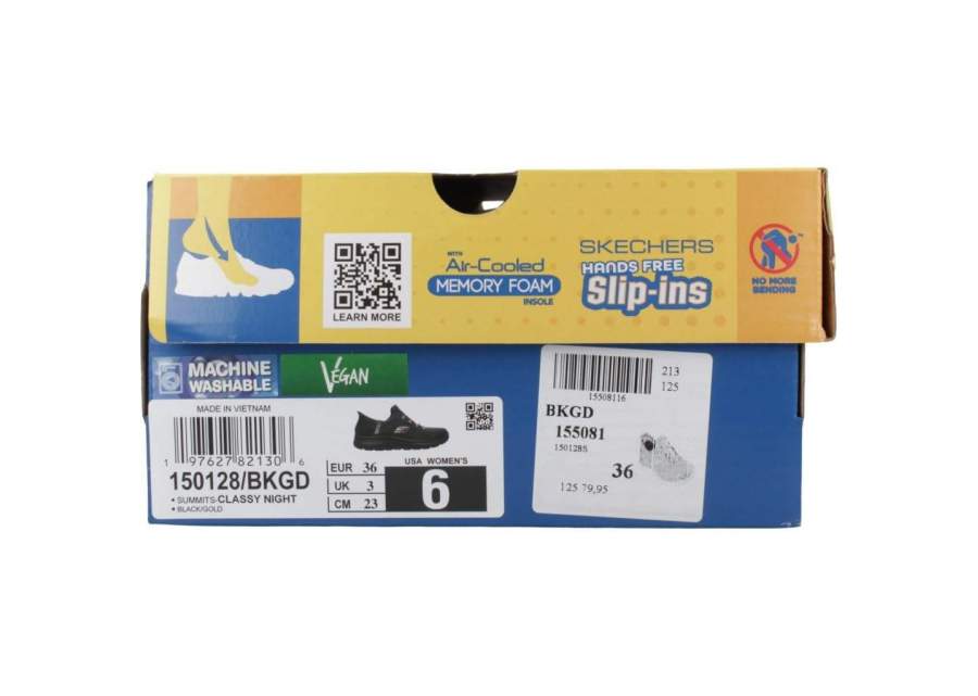 Sort Skechers Summits Classy Night Slip-In-sko til kvinder