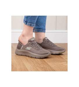 Bruine Skechers Go Walk Flex Mali Slip-In damesschoen
