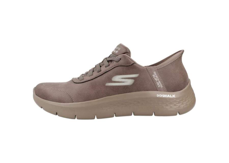 Bruine Skechers Go Walk Flex Mali Slip-In damesschoen