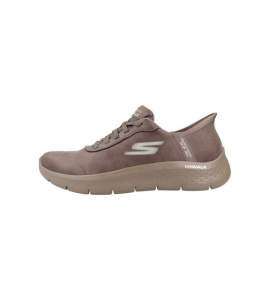 Bruine Skechers Go Walk Flex Mali Slip-In damesschoen