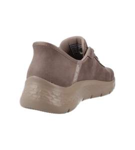 Bruine Skechers Go Walk Flex Mali Slip-In damesschoen