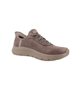 Bruine Skechers Go Walk Flex Mali Slip-In damesschoen