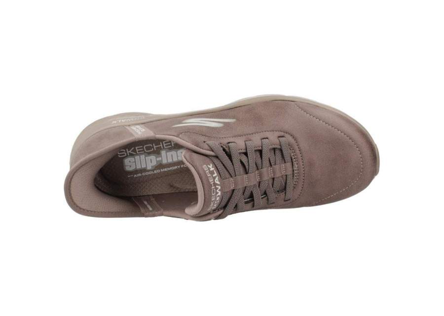 Bruine Skechers Go Walk Flex Mali Slip-In damesschoen