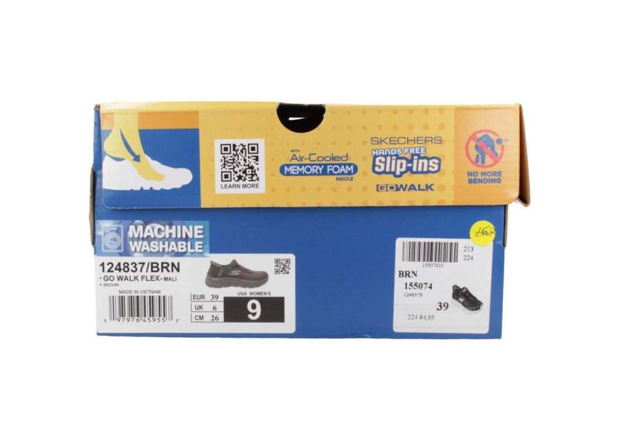 Bruine Skechers Go Walk Flex Mali Slip-In damesschoen