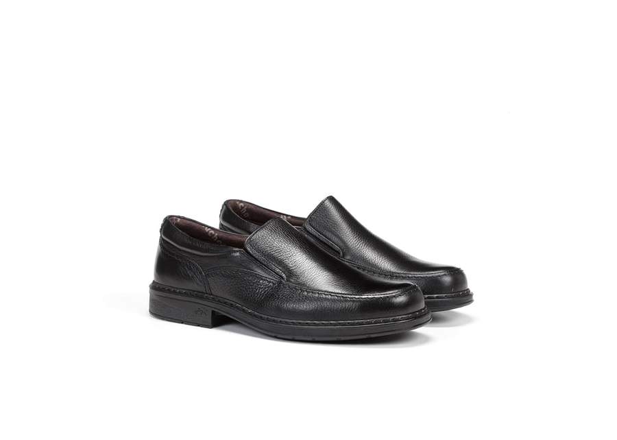 Fluchos Clipper 9578 Negro - Slip-On Elegante en Piel