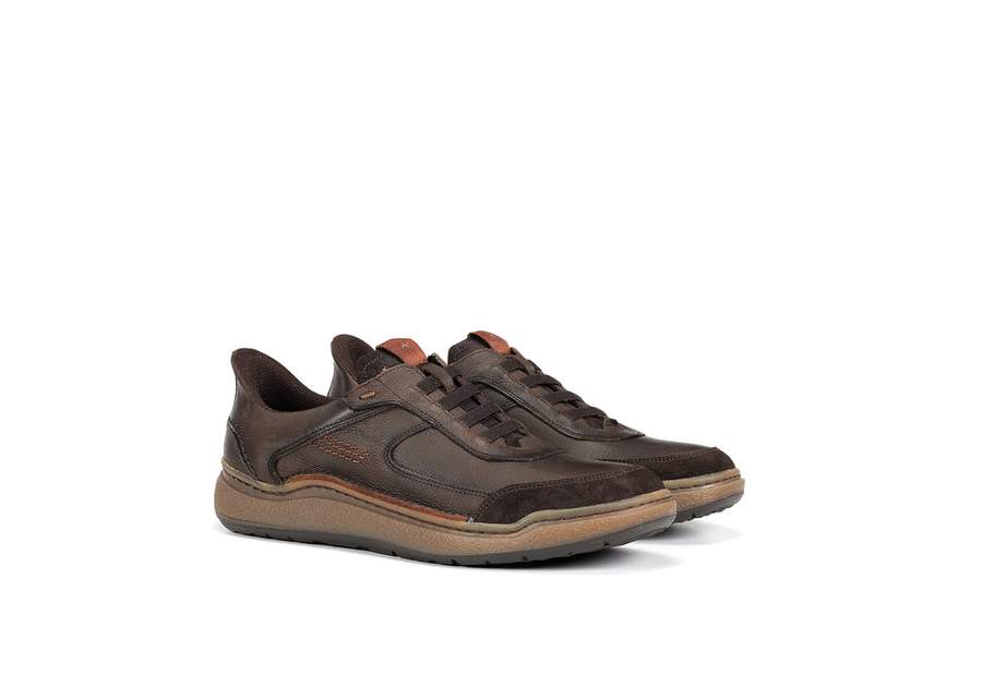 Fluchos F2253 Brown Sport Shoes with Elastic Laces