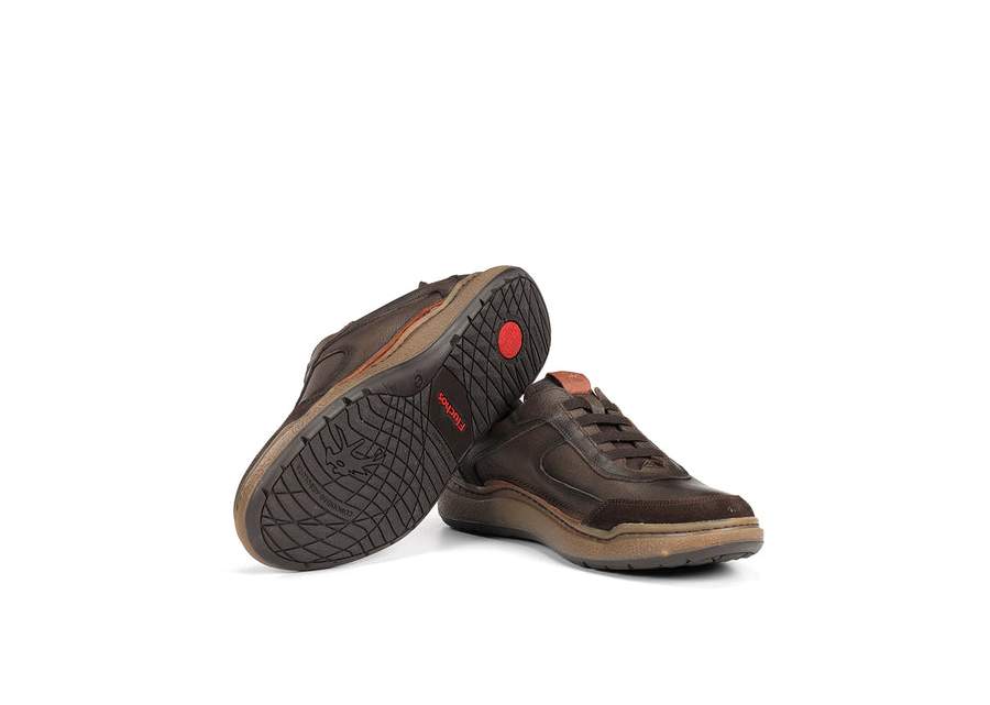 Fluchos F2253 Brown Sport Shoes with Elastic Laces