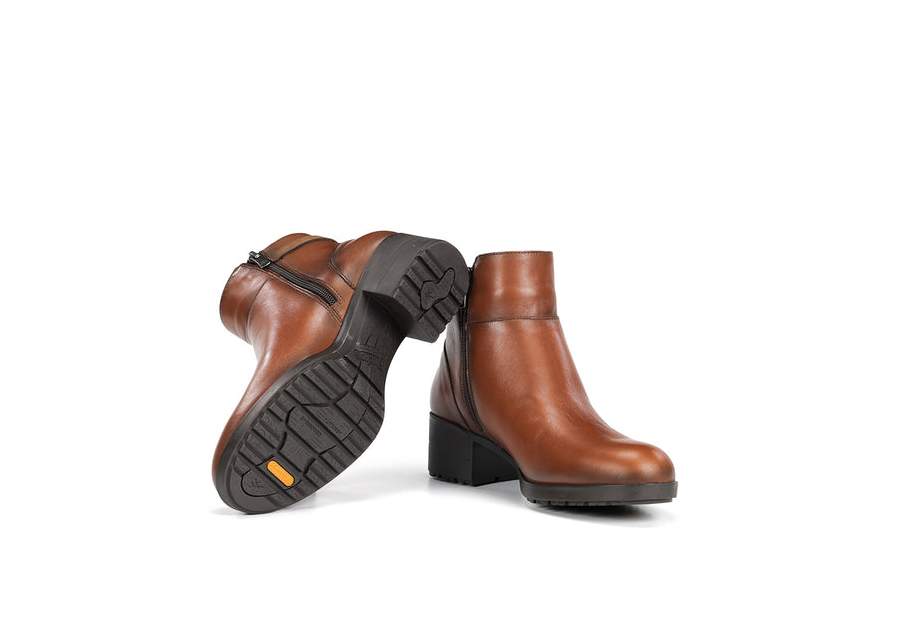 Fluchos Aliss F2240 Marrón - Botín de Mujer en Piel