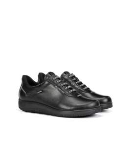 Fluchos F2335 black sport shoe with elastic laces