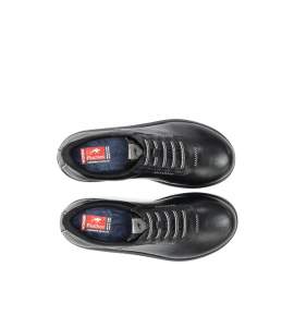 Fluchos F2335 black sport shoe with elastic laces
