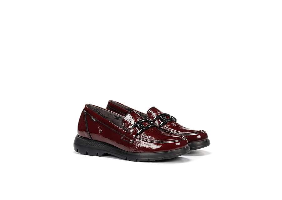 Fluchos Gladis F1794 Burdeos - Mocasín en Piel
