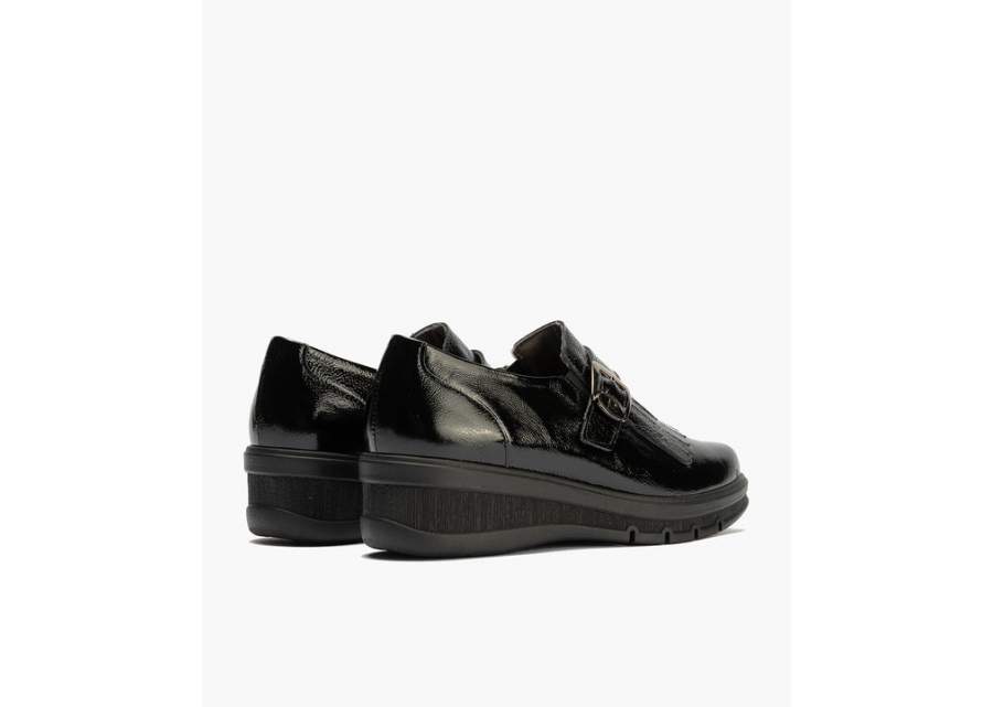 Pitillos 11544 Negro - Abotinado en Charol con Flecos