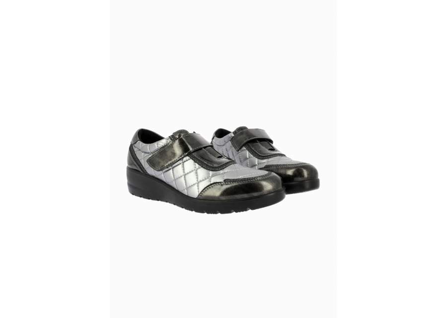 Zapato de piel con velcro Cutillas 45414 grafito