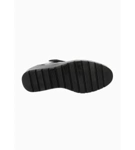 Zapato de piel con velcro Cutillas 45414 grafito