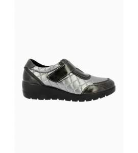 Zapato de piel con velcro Cutillas 45414 grafito