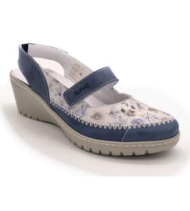 Mary Jane clog for soft insoles m-3308 blue