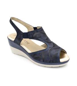 Klædt skinny sandal m-6633 blå