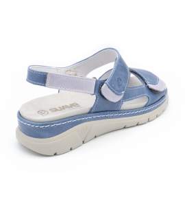 Super comfortable Velcro sandal Soft m-3351 blue